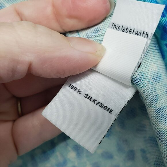 Diane von Furstenberg Julian Two Teal Blue Dot Wrap Dress Career Work Classic 6 - Picture 11 of 14